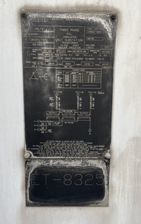15 MVA 24000 Primary, 13800 Secondary, ABB, 3 Phase/60HZ Transformer Oil - Image 3