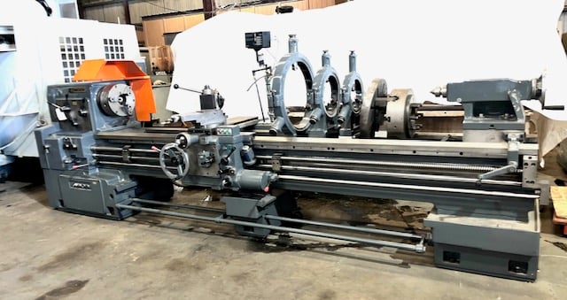 24" x 118" Hwacheon #HL-630, precision engine lathe, Sony 2-Axis digital read out, like new - Image 4