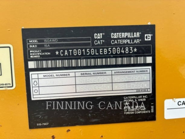 Caterpillar 150 AWD, Motor Grader, 6533 hours, S/N: EB500483, 2021 - Image 6