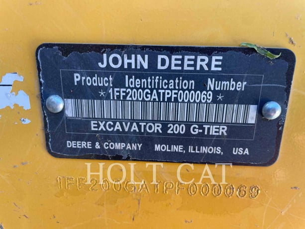 John Deere 200 G-TIER, 1440 hours, S/N: 1FF200GATPF000069, 2023 - Image 6