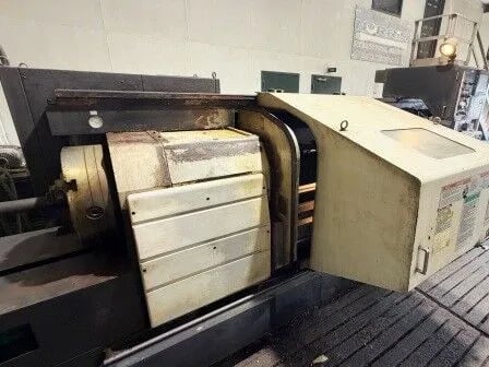 Mazak #M5, CNC Lathe, 2-Axis, 24" Swing, 100" Centers, 82" Machining length, 18" Chuck, 5" Bar, 14" Turning - Image 3