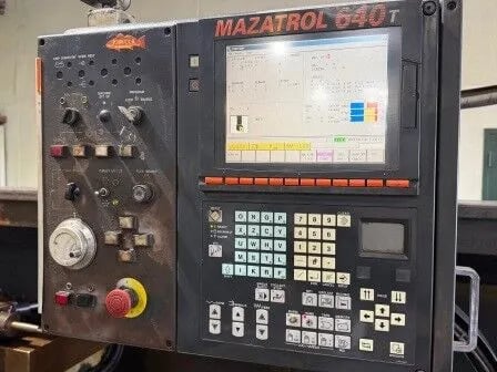 Mazak #M5, CNC Lathe, 2-Axis, 24" Swing, 100" Centers, 82" Machining length, 18" Chuck, 5" Bar, 14" Turning - Image 7