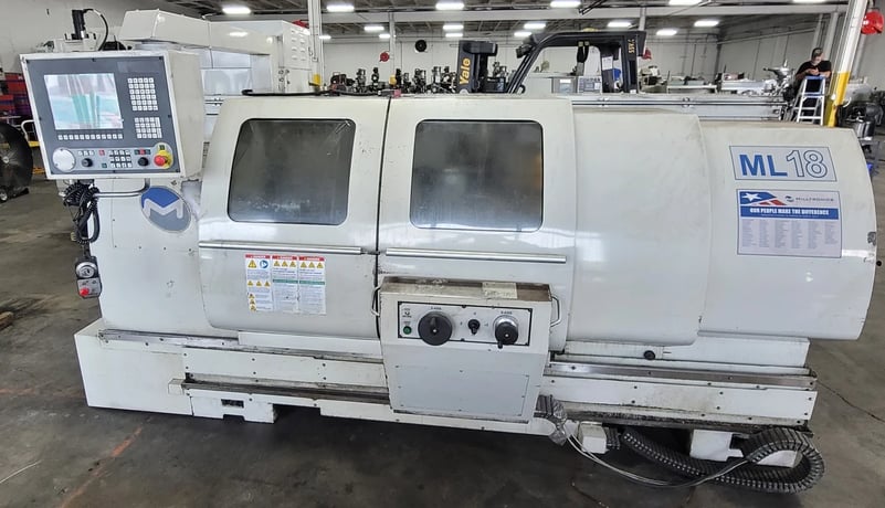 Milltronics #ML18, CNC Lathe, 2-Axis, 19" Swing, 60" Machining length, 10" Chuck, 2.6" Bar, 19" Turning - Image 1