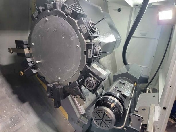 Haas #DS-30Y, CNC Lathe, 31.8" Swing, 23" Machining length, 8" Chuck, 2" Bar, 18" Turning diameter, 30 HP - Image 3