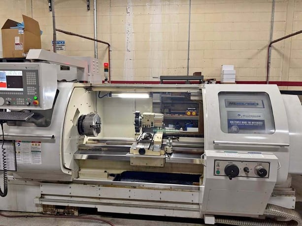 Milltronics #ML-18, CNC Lathe, 2-Axis, 60" Machining length, 10" Chuck, 2" Bar, 15 HP, 4500 RPM - Image 1