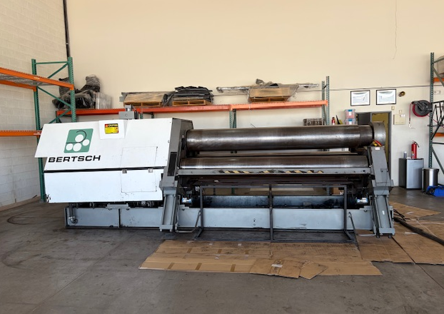 120" x 1" Bertsch, 4-roll CNC plate roll, Beckhoff Control, hydraulic drop end, under power, 2018 - Image 2