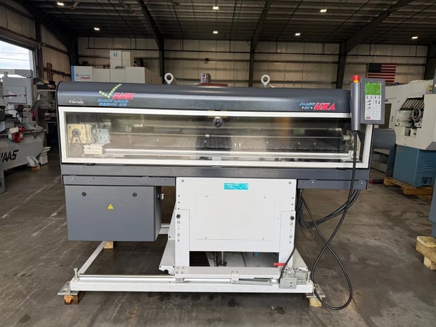 LNS #Quick-Load-Servo-S3, magazine barfeeder, 4.7" capacity, 63" length, Control pendant - Image 1