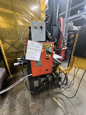 38 Ton, Amada #RG-35S, 4.1'OA, 40.2" between housing, 3.94" stroke, 7.88" throat, 14.58" open, 3-Axis, NC9 - Image 4
