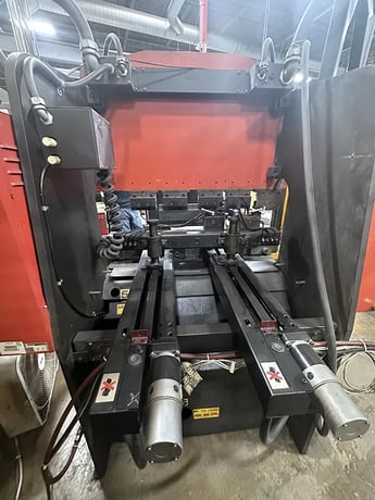 38 Ton, Amada #RG-35S, 4.1'OA, 40.2" between housing, 3.94" stroke, 7.88" throat, 14.58" open, 3-Axis, NC9 - Image 6