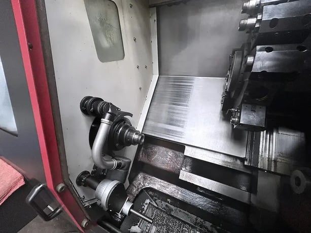 Samsung #SL-20BMC/500, CNC lathe, 20.1" swing, 8" chuck, 2.6" bar, 13.8" dia., 20" lgth, live tool - Image 6