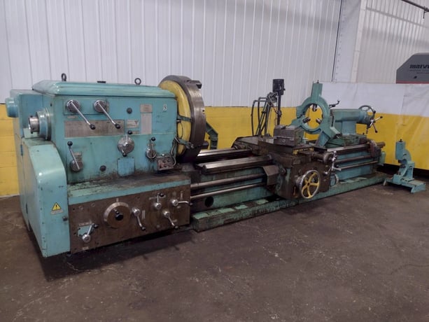 42" x 120" Ryazan #1H65, Engine Lathe, 4.5" Hole diameter, 39" 4-jaw chuck, 16" Steady rest, 30 HP, 500 RPM - Image 3