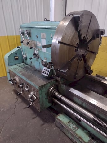 42" x 120" Ryazan #1H65, Engine Lathe, 4.5" Hole diameter, 39" 4-jaw chuck, 16" Steady rest, 30 HP, 500 RPM - Image 4