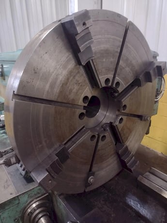 42" x 120" Ryazan #1H65, Engine Lathe, 4.5" Hole diameter, 39" 4-jaw chuck, 16" Steady rest, 30 HP, 500 RPM - Image 6