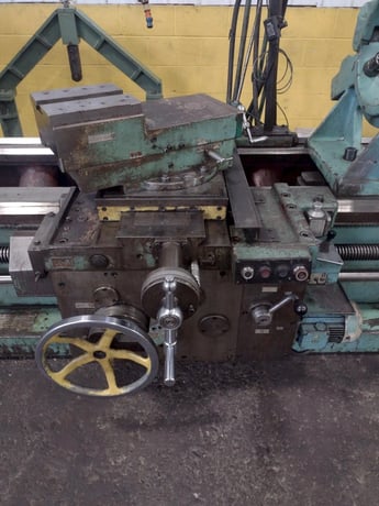 42" x 120" Ryazan #1H65, Engine Lathe, 4.5" Hole diameter, 39" 4-jaw chuck, 16" Steady rest, 30 HP, 500 RPM - Image 9