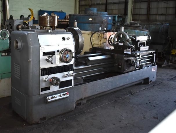 24" x 80" Lansing #24G, Engine Lathe, 4.125" Hole, 19" 4-jaw chuck, 12" 3-jaw chuck, 20 HP - Image 2
