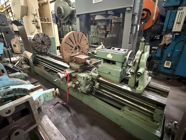 32" x 120" Timemaster #32/36"-x-120, Engine Lathe, 4.125" Spindle diameter, 23.75" 4-jaw chuck, 900 RPM - Image 1