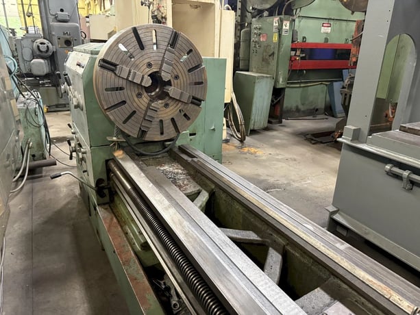 32" x 120" Timemaster #32/36"-x-120, Engine Lathe, 4.125" Spindle diameter, 23.75" 4-jaw chuck, 900 RPM - Image 4