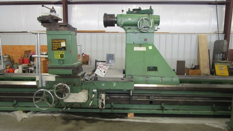 127" x 396" American #Missile-Maker, Lathe, 7' Chuck, digital read out, tailstock, 1960 - Image 1
