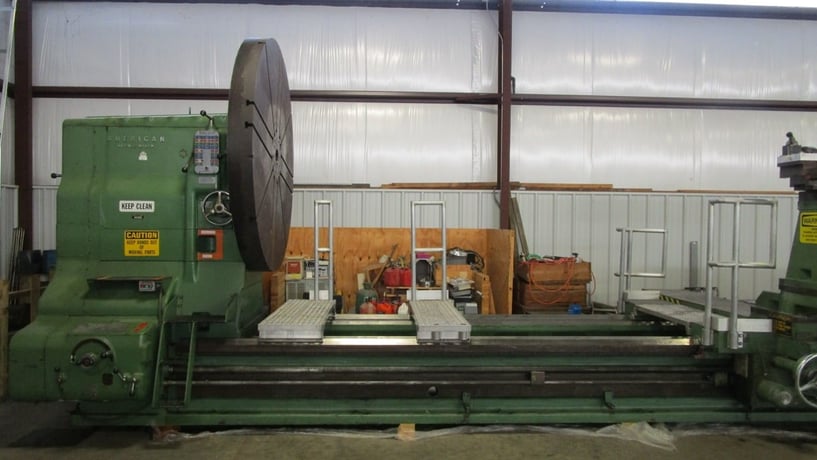 127" x 396" American #Missile-Maker, Lathe, 7' Chuck, digital read out, tailstock, 1960 - Image 2