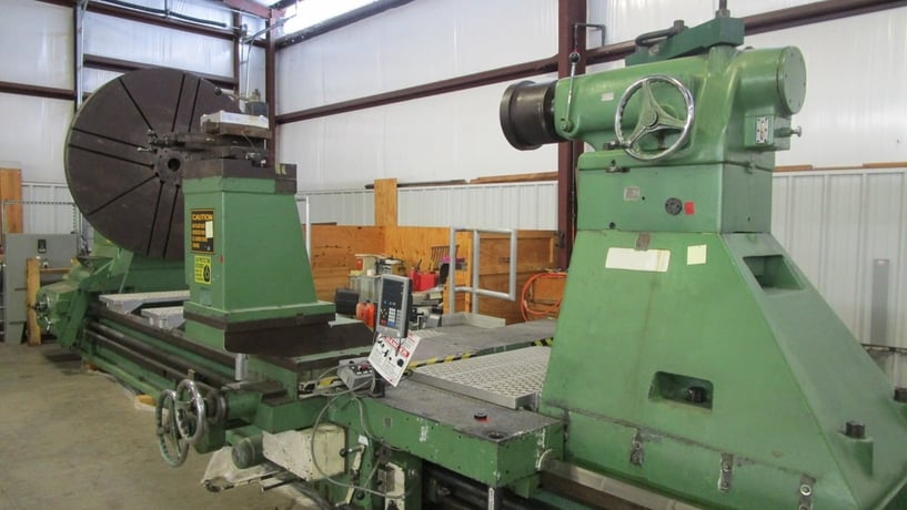 127" x 396" American #Missile-Maker, Lathe, 7' Chuck, digital read out, tailstock, 1960 - Image 4