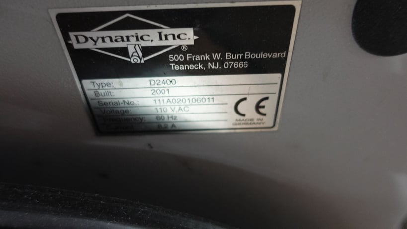 Dynaric #D2400, Automatic Strapping Machine, 2001 - Image 3