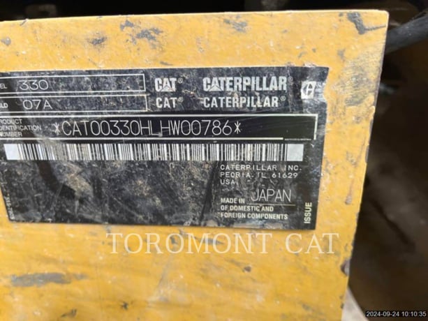 Caterpillar 330-07, 7831 hours, S/N: LHW00786, 2019 - Image 5