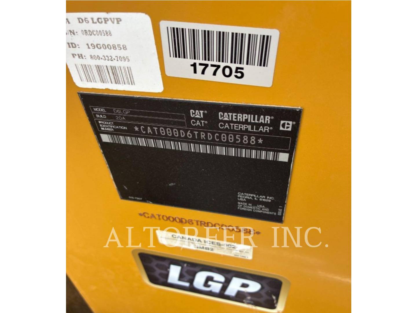 Caterpillar D6-20VPAT, 3631 hours, S/N: RDC00588, 2020 - Image 6