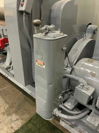 8' x 1/2" Bertsch #9, plate bending roll, 10" roll diameter, vari-speed, 3-roll drive, air drop, motorized - Image 9