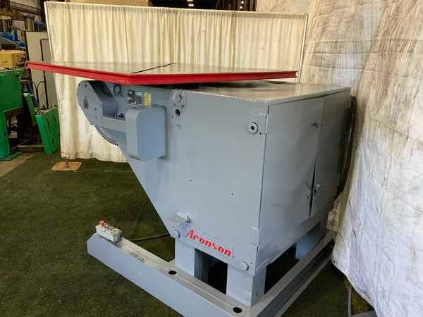 24000 lb. Aronson #HD240B, heavy duty welding positioner, 54" x 54" table, 135° power tilt, pendant Control - Image 2