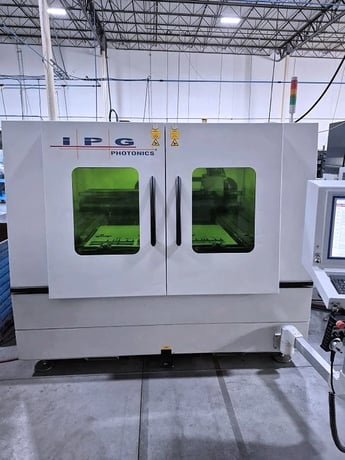 IPG #Lasercube, fiber laser, 4' x4'sheet, 48.25" X, 48.25" Y, 2.9" Z, 4000 watt IPG resonator, IPG chiller - Image 1