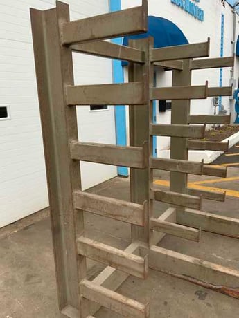 6 arm x 18" wide cantilever style ra, 84" height, 40" center between arms - Image 3