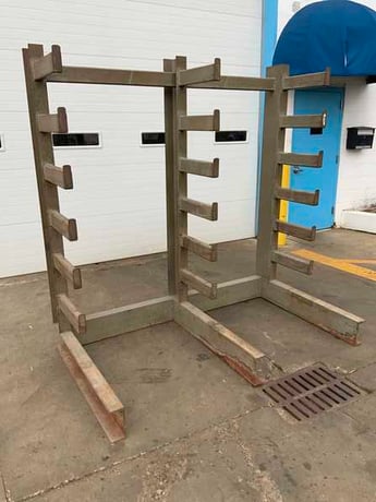 6 arm x 18" wide cantilever style ra, 84" height, 40" center between arms - Image 7