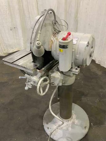 20" State Grinders #D20, pedestal disc sander, 27" x 10-1/2" tilting work table, forward & reverse spindle - Image 2
