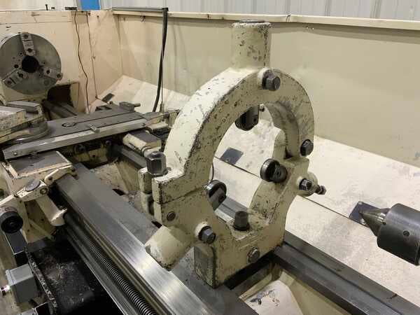 19" x 78" LeBlond #Makino, engine lathe, 12" swing over cross slide, 3 & 4-jaw 12" chuck, 2-Axis Newall - Image 8