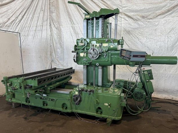 4" Giddings & Lewis #340-T, horizontal boring mill table type., 36" X, 36" Y, 60" Z, 1500 RPM, 20" spindle - Image 3