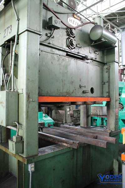 200 Ton, Heim #S2-200-78-42, straight side double crank press, 6" stroke, 20" Shut Height, air clutch, 1976 - Image 5