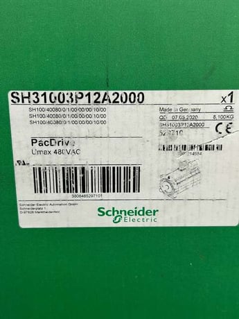 1 kW Schneider Electric Servo Motor SH31003P12A2000 - 6000 RPM - Image 2