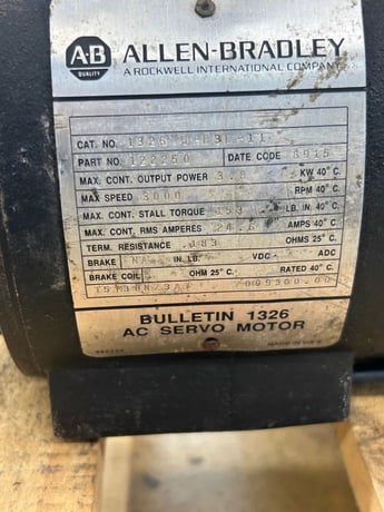 4 kW Allen-Bradley AC Servo Motor 1326AB-B3E-11 - 3000 RPM - Image 3