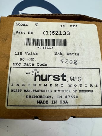 10 RPM Hurst Synchronous AC Gearmotor 2602-006 - Image 4