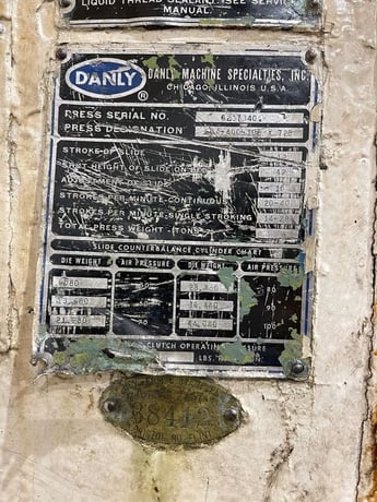 400 Ton, Danly #SE4-400-108x72B, straight side double crank press, 12" stroke, 42" Shut Height, 10" adj. - Image 6