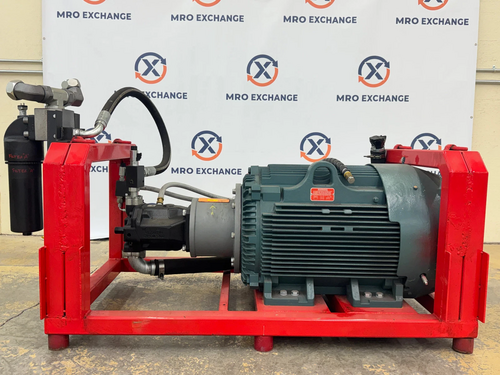 150 HP Hydraulic Power Unit, Baldor Reliance motor, 1785 RPM, hydraulic pump coupled, HYDAC Hycon Division - Image 2
