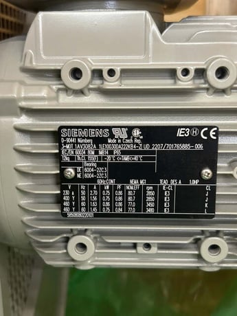 200 HP 1791 RPM Siemens, AC Induction Motor, Frame 315L, 480 Volt - Image 3