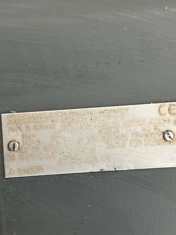 18.9 KW Siemens #1FT5132-0AF71-1-Z, Brushless AC Servo Motor, 3000/3200 RPM, 432 Volt, 3PH - Image 5