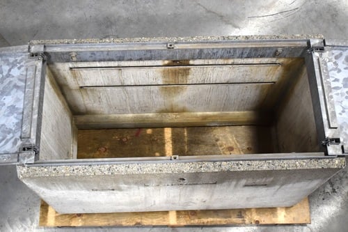 Concrete Manholes, (7) risers, (adjustable risers, (6) Base Sections, vault w/ rectangle metal top - Image 9