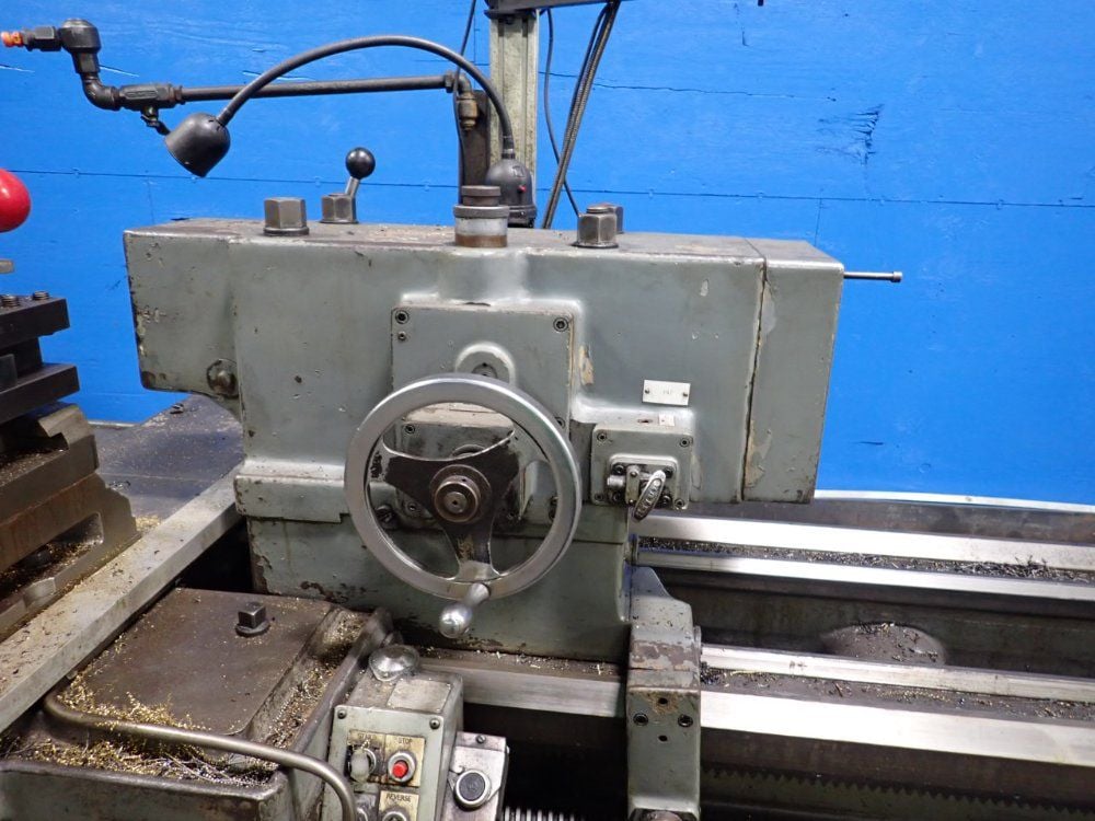 25" x 120" American A.Wyle, Lathe, 2-1/2" bore, 4 jaw 24" chuck, AccuRite Control, tailstock - Image 4