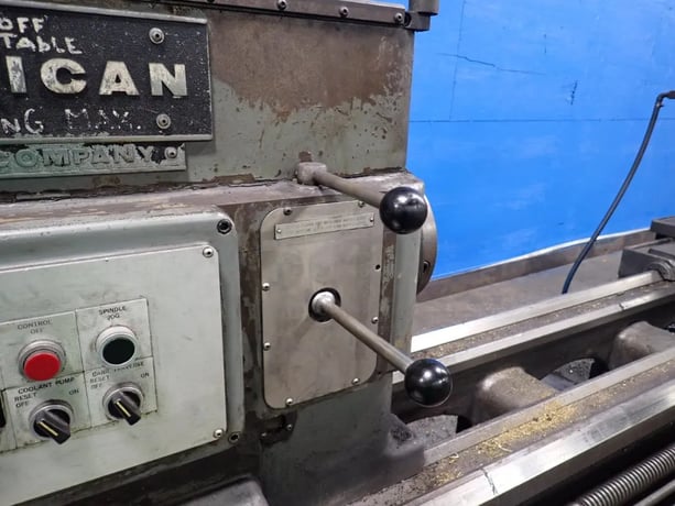 25" x 120" American A.Wyle, Lathe, 2-1/2" bore, 4 jaw 24" chuck, AccuRite Control, tailstock - Image 10