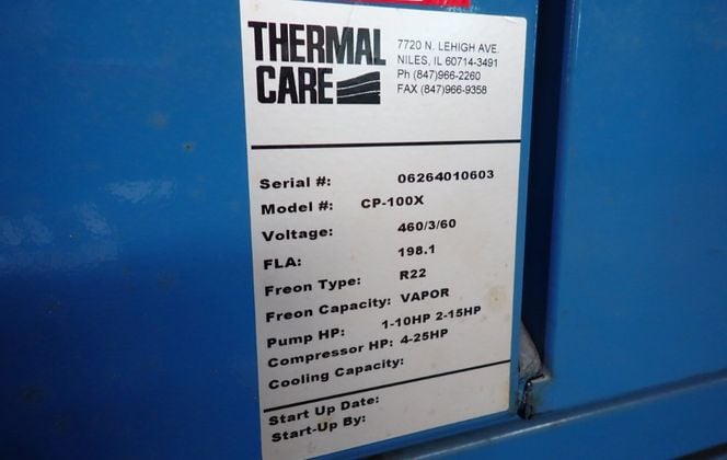 AWS #CP-100X, Thermal Care Chiller, R-22, 4-25 HP - Image 2