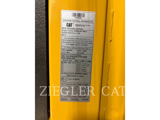 Caterpillar 140-01GC, Motor Grader, 235 hours, S/N: W9500313, 2021 - Image 7