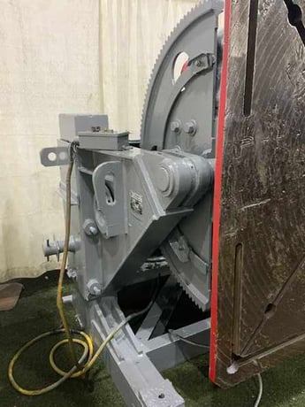 20000 lb. Ransome #200-P, welding positioner, power tilt & rotation, 135° table tilt, pendant Control, 5 HP - Image 3
