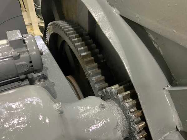 20000 lb. Ransome #200-P, welding positioner, power tilt & rotation, 135° table tilt, pendant Control, 5 HP - Image 6